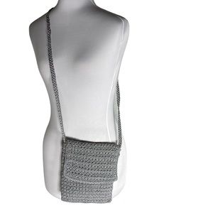 Talbot's Gray Woven Crossbody Purse